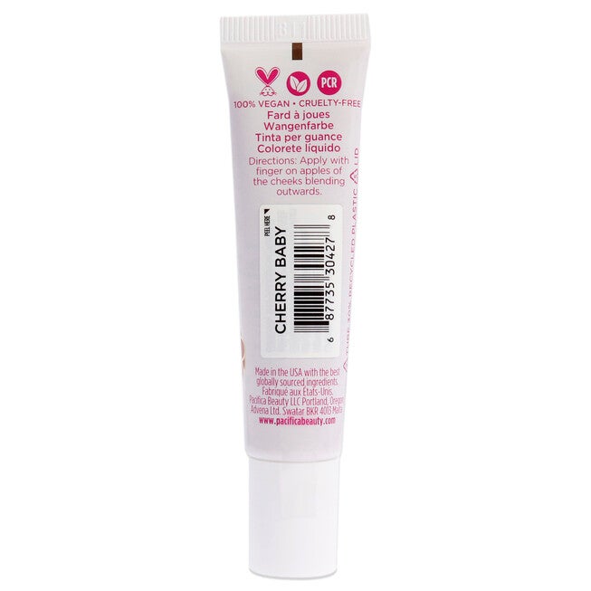Cheeky Cherry Cheek Stain - Cherry Baby by Pacifica for Women - 0.50 oz Blush, NA, alternate image number null