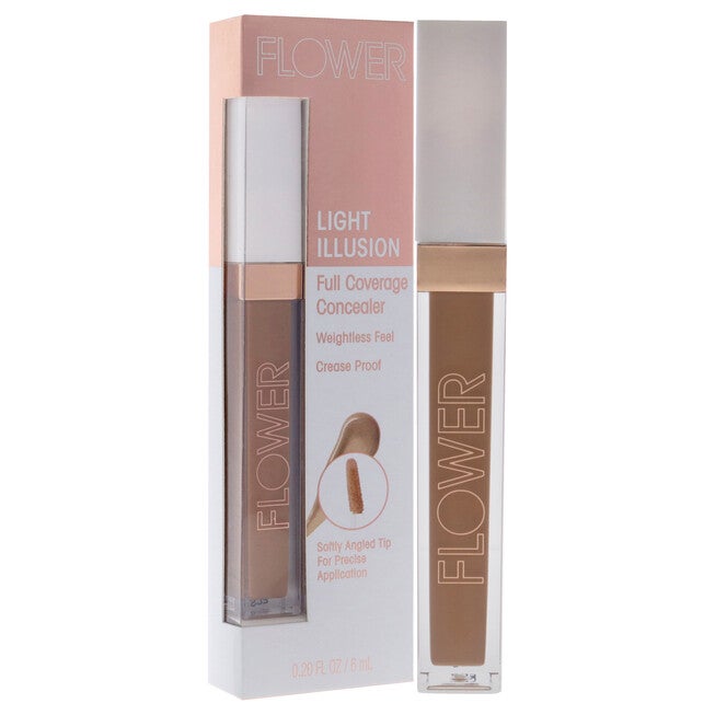 Light Illusion Full Coverage Concealer - D2-3 Deep by Flower Beauty for Women - 0.20 oz Concealer, NA, alternate image number null