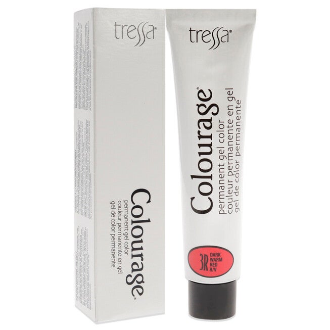 Colourage Permanent Gel Color - 3R Dark Warm Red by Tressa for Unisex - 2 oz Hair Color, NA, alternate image number null