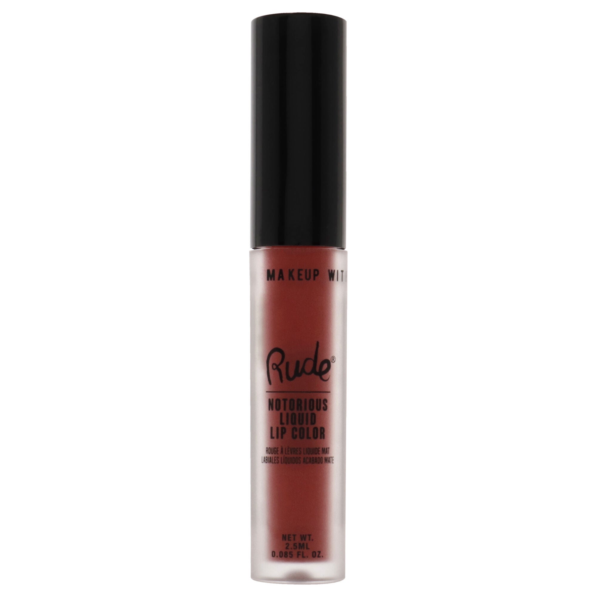Notorious Liquid Lip Color - Poison Fruit by Rude Cosmetics for Women - 0.1 oz Lipstick, Pink, alternate image number 4
