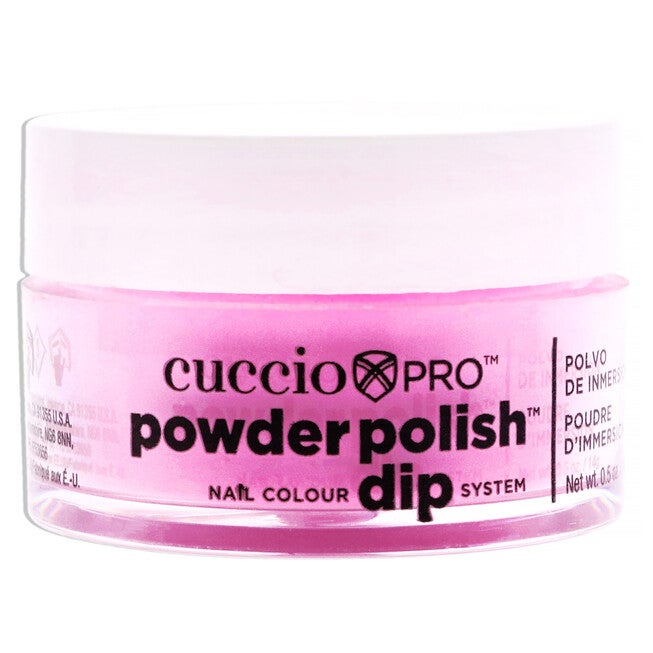 Pro Powder Polish Nail Colour Dip System - Neon Pink by Cuccio Colour for Women - 0.5 oz Nail Powder, NA, hi-res image number null