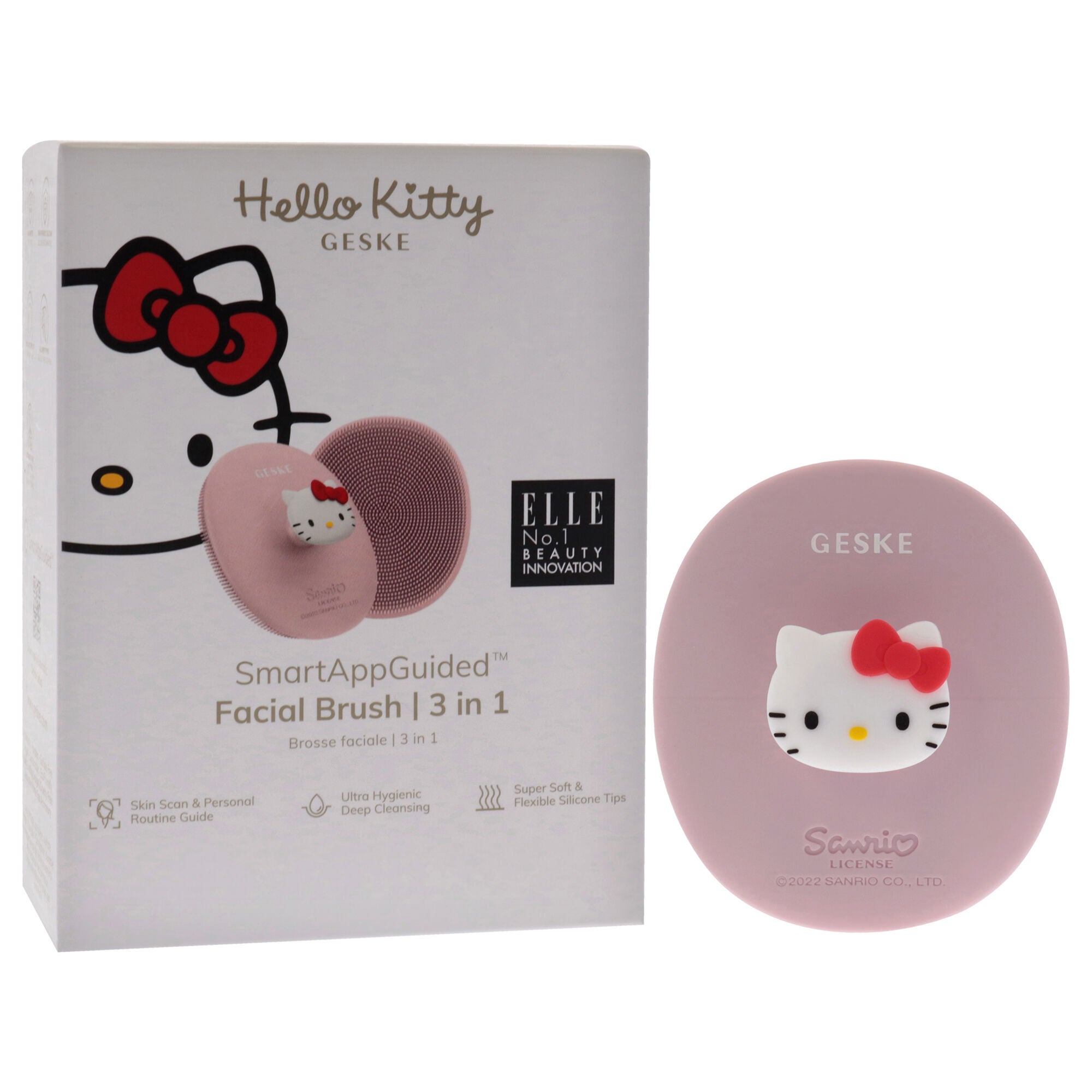 Hello Kitty Facial Brush 3 in 1 - Pink by Geske for Women - 1 Pc Brush, See Description, alternate image number 2