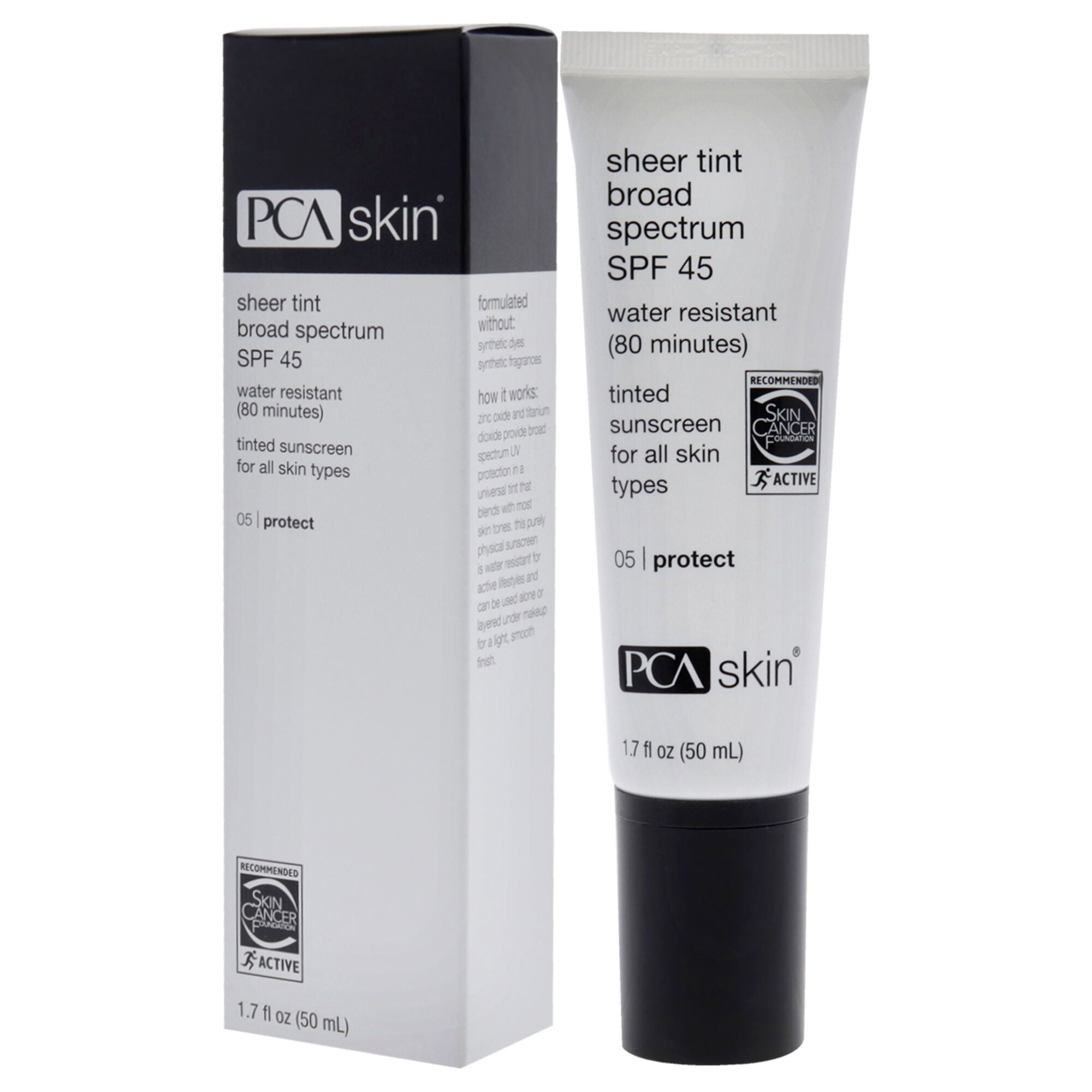 Sheer Tint SPF 45 by PCA Skin for Unisex - 1.7 oz Sunscreen, See Description, alternate image number 3