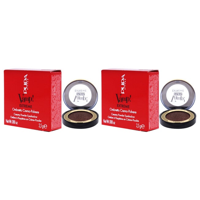 Vamp! Extreme Cream Powder Eyeshadow - 005 Extreme Bronze by Pupa Milano for Women - 0.088 oz Eye Shadow - Pack of 2, , alternate image number null