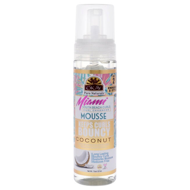 Miami South Beach Curls - Curl Enhancing by Okay for Women - 7.5 oz Mousse, See Description, hi-res image number 0