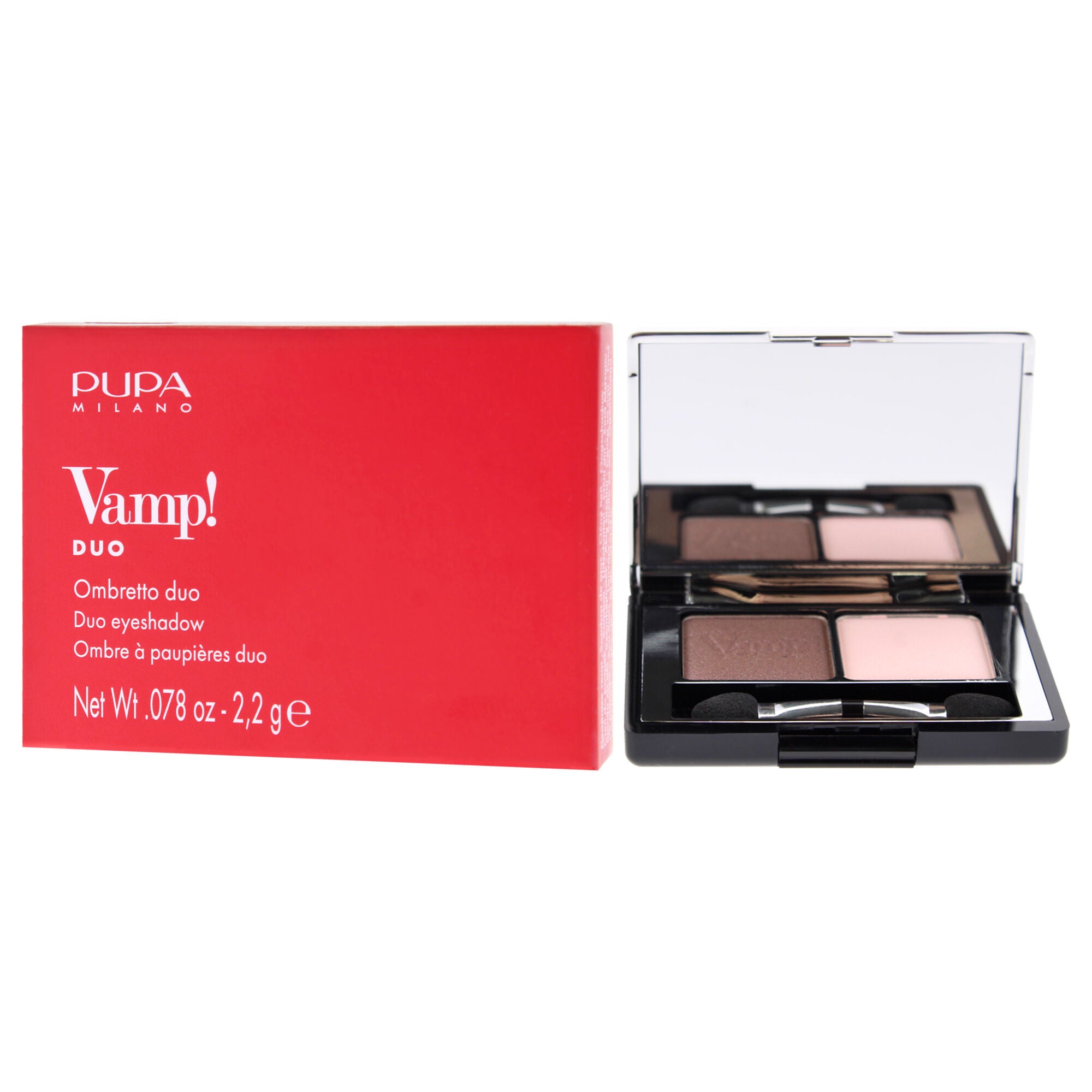 Vamp! Compact Duo Eyeshadow - 003 Soft Mauve by Pupa Milano for Women - 0.078 oz Eye Shadow, See Description, alternate image number 2