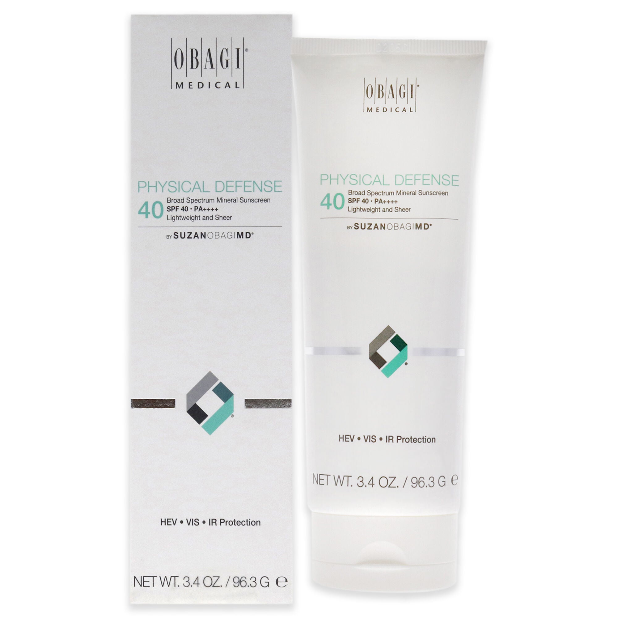 Physical Defense SPF 40 by Obagi for Unisex - 3.4 oz Sunscreen, See Description, hi-res image number 0