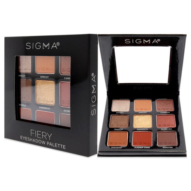 Eyeshadow Palette - Fiery by SIGMA for Women - 0.32 oz Eye Shadow, , alternate image number null