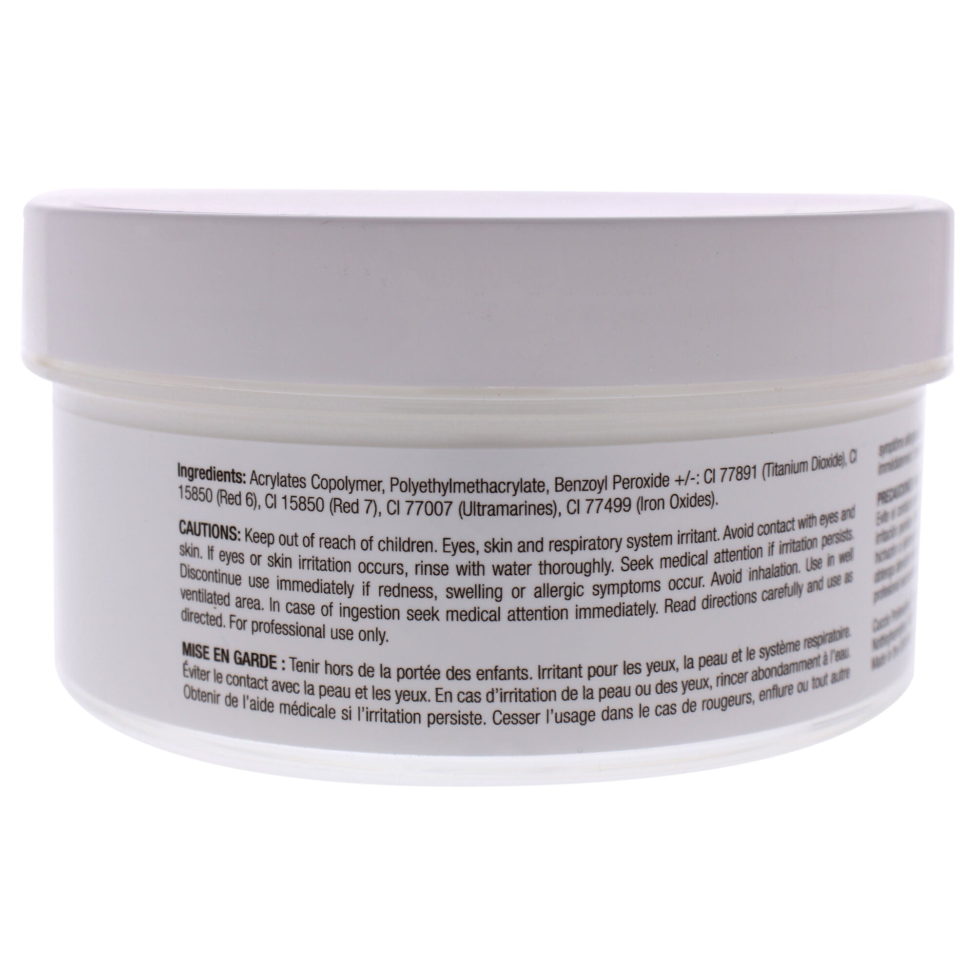 Acrylic Powder - White by Cuccio Pro for Women - 12.75 oz Acrylic Powder, See Description, alternate image number 2