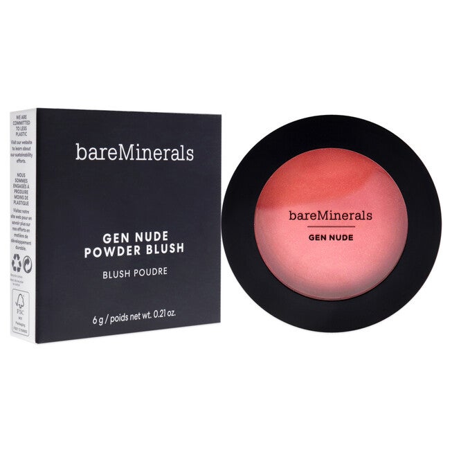 Gen Nude Powder Blush - Peachy Keen by bareMinerals for Women - 0.21 oz Blush, NA, alternate image number null