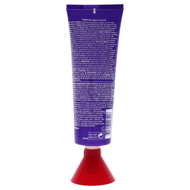 Bed Head On The Rebound Curl Recall Cream by TIGI for Unisex - 4.22 oz Cream, , alternate image number null