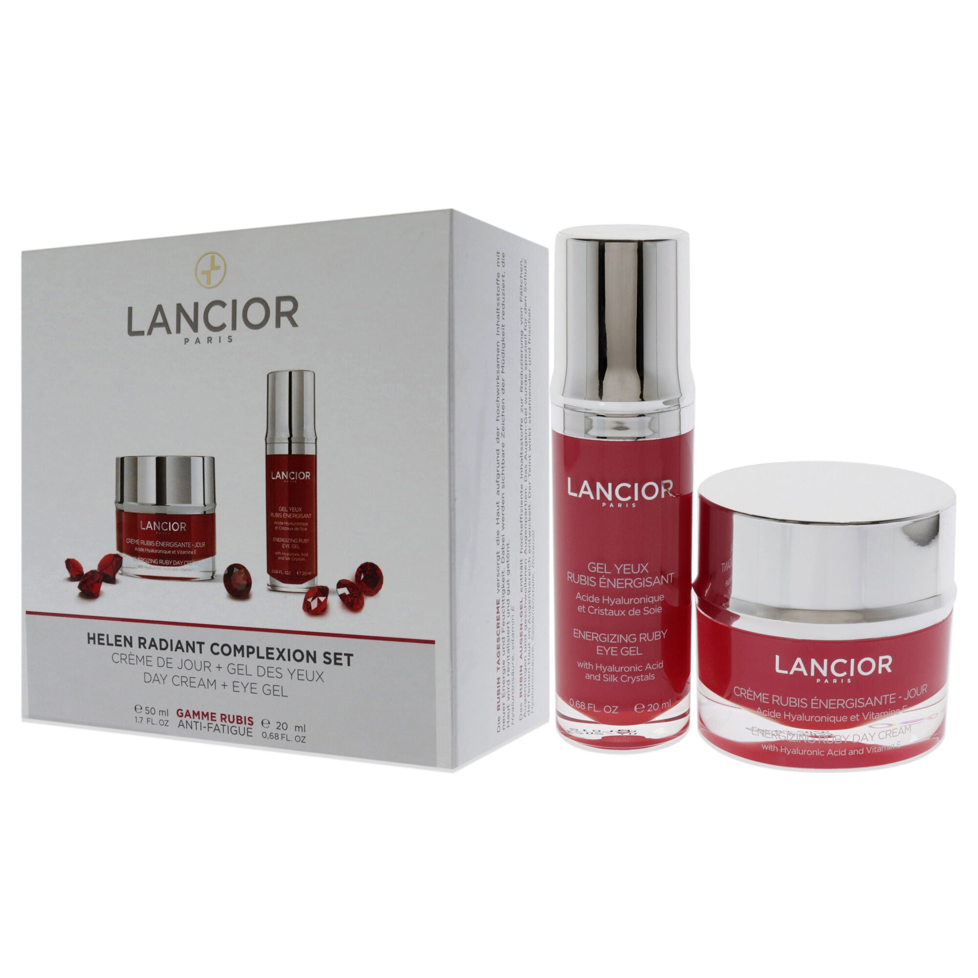 Helen Radiant Complexion Set by Lancior for Unisex - 2 Pc 1.7oz Energizing Ruby Day Cream, 0.68oz Energizing Ruby Eye Gel, NA, alternate image number 3