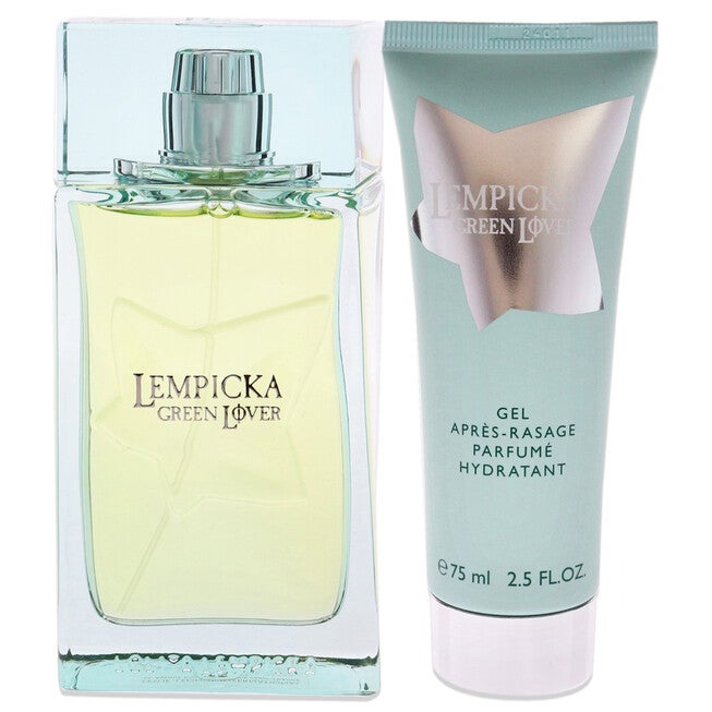 Green Lover by Lolita Lempicka for Men - 3 Pc Gift Set 3.4oz EDT Spray, 2.5oz After Shave Gel, Pouch, , alternate image number null