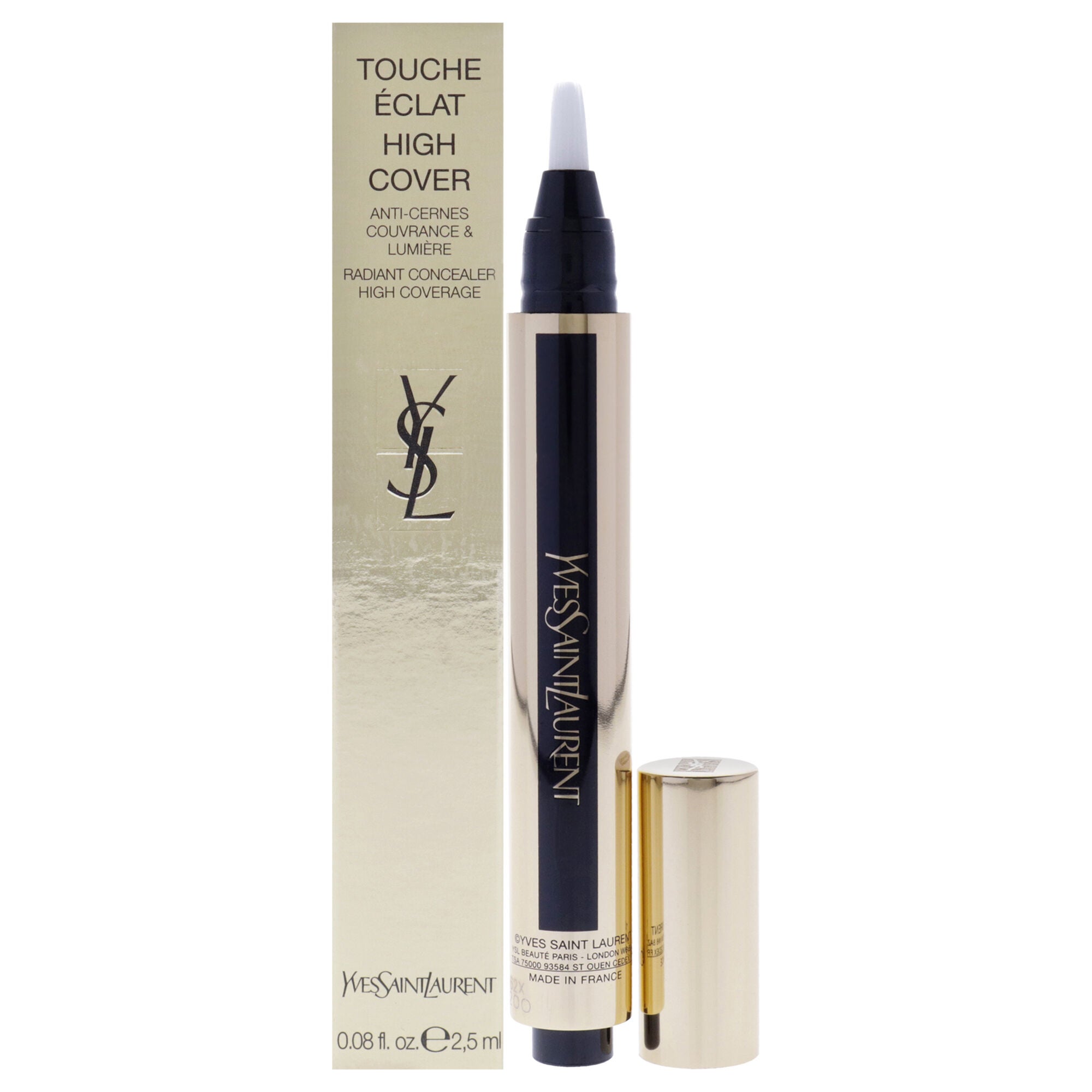 Touche Eclat High Cover - 0.75 Sugar by Yves Saint Laurent for Women - 0.08 oz Concealer, See Description, hi-res image number 0