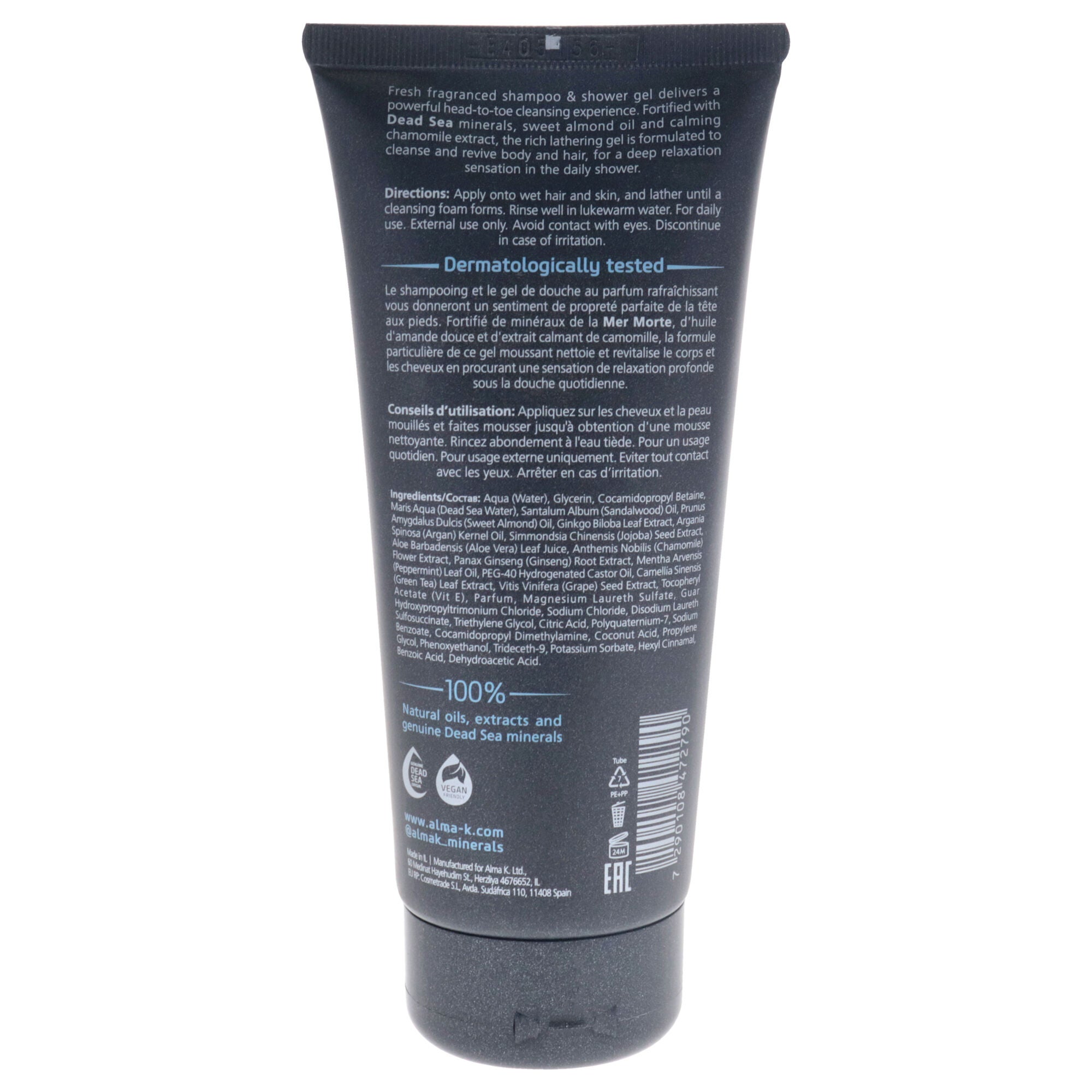 Refreshing Shampoo and Shower Gel by Alma K for Men - 6.8 oz Shampoo, See Description, alternate image number 1