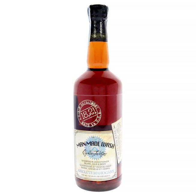 Man Made Wash - Absolute Mahogany by 18.21 Man Made for Men - 32 oz 3-In-1 Shampoo, Conditioner and Body Wash, NA, hi-res image number null