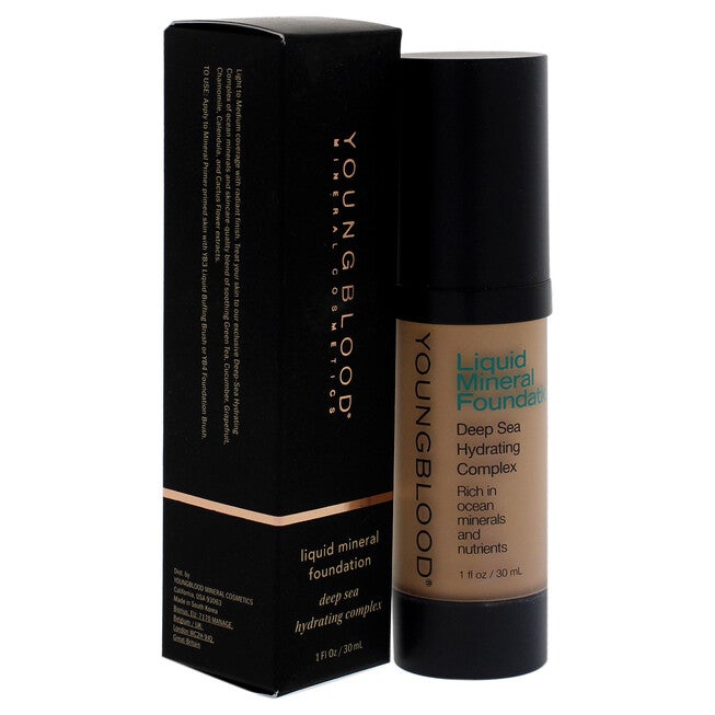 Liquid Mineral Foundation - Pebble by Youngblood for Women - 1 oz Foundation, , alternate image number null