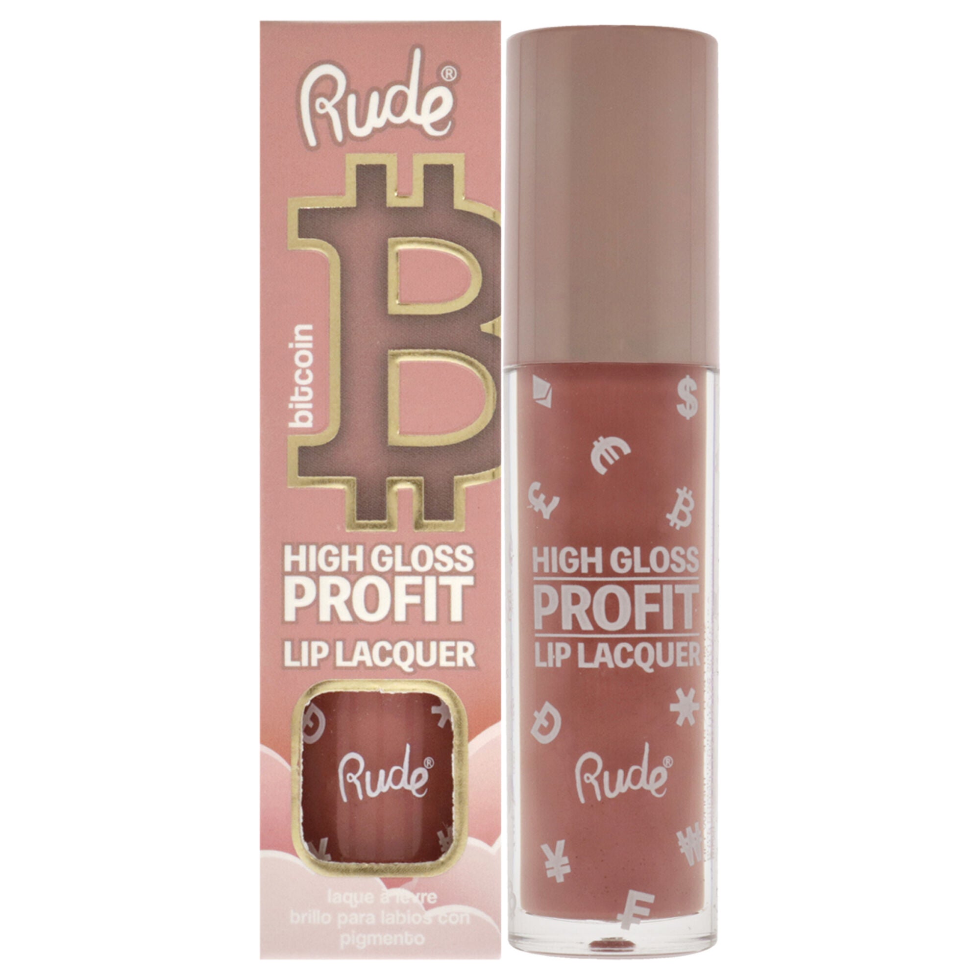 High Gloss Profit Lip Lacquer - Bitcoin by Rude Cosmetics for Women - 0.141 oz Lip Gloss, See Description, hi-res image number 0