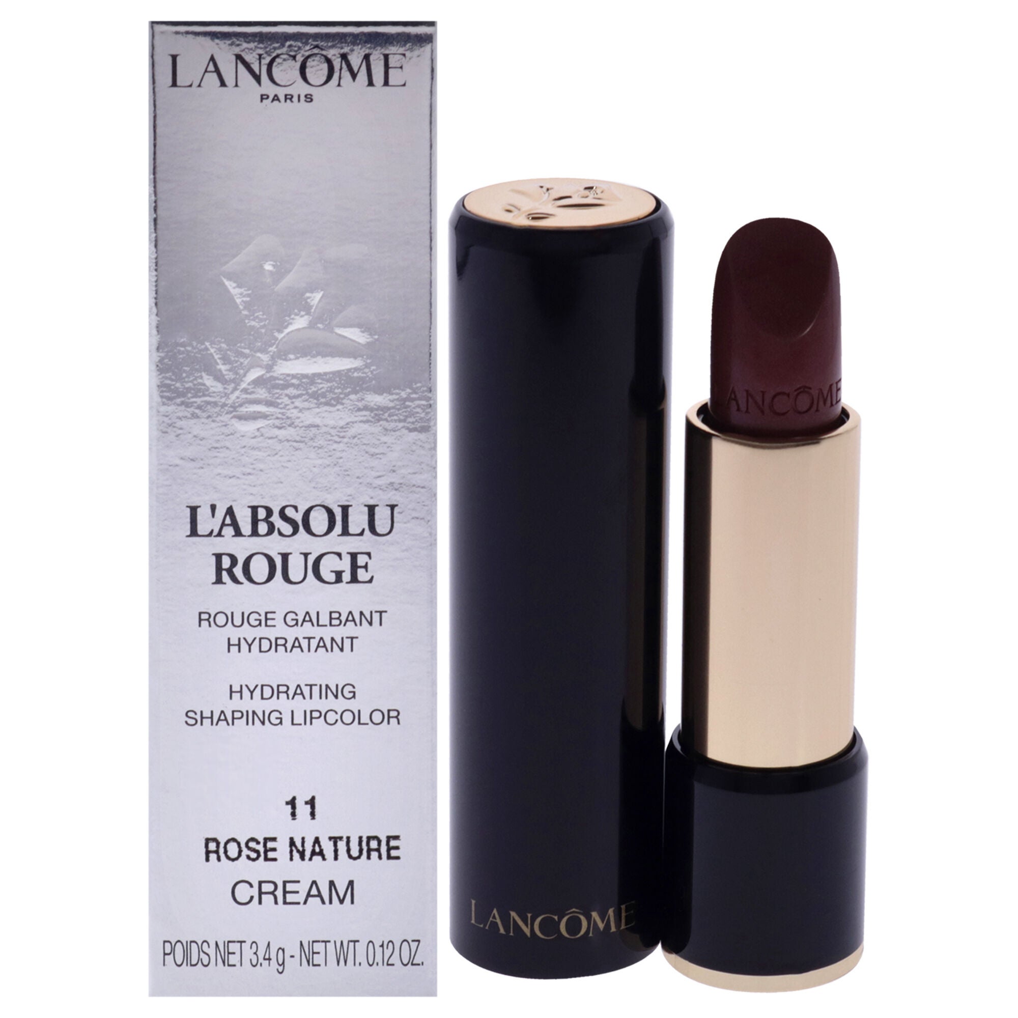 LAbsolu Rouge Hydrating Shaping Lipcolor - 11 Rose Nature-Cream by Lancome for Women - 0.12 oz Lipstick, See Description, hi-res image number 0