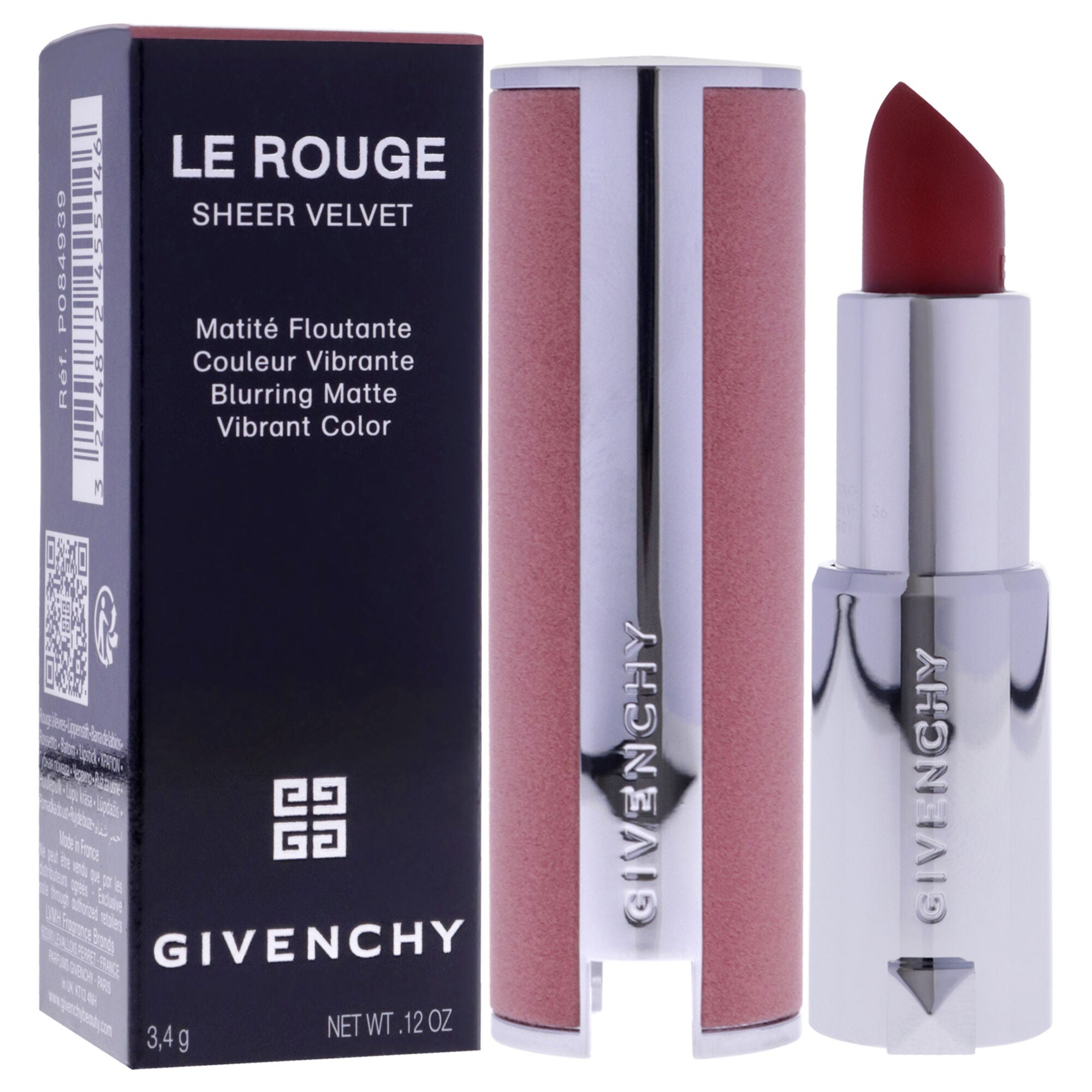 Le Rouge Sheer Velvet Matte Lipstick - 36 L Interdit by Givenchy for Women - 0.12 oz Lipstick, See Description, alternate image number 2