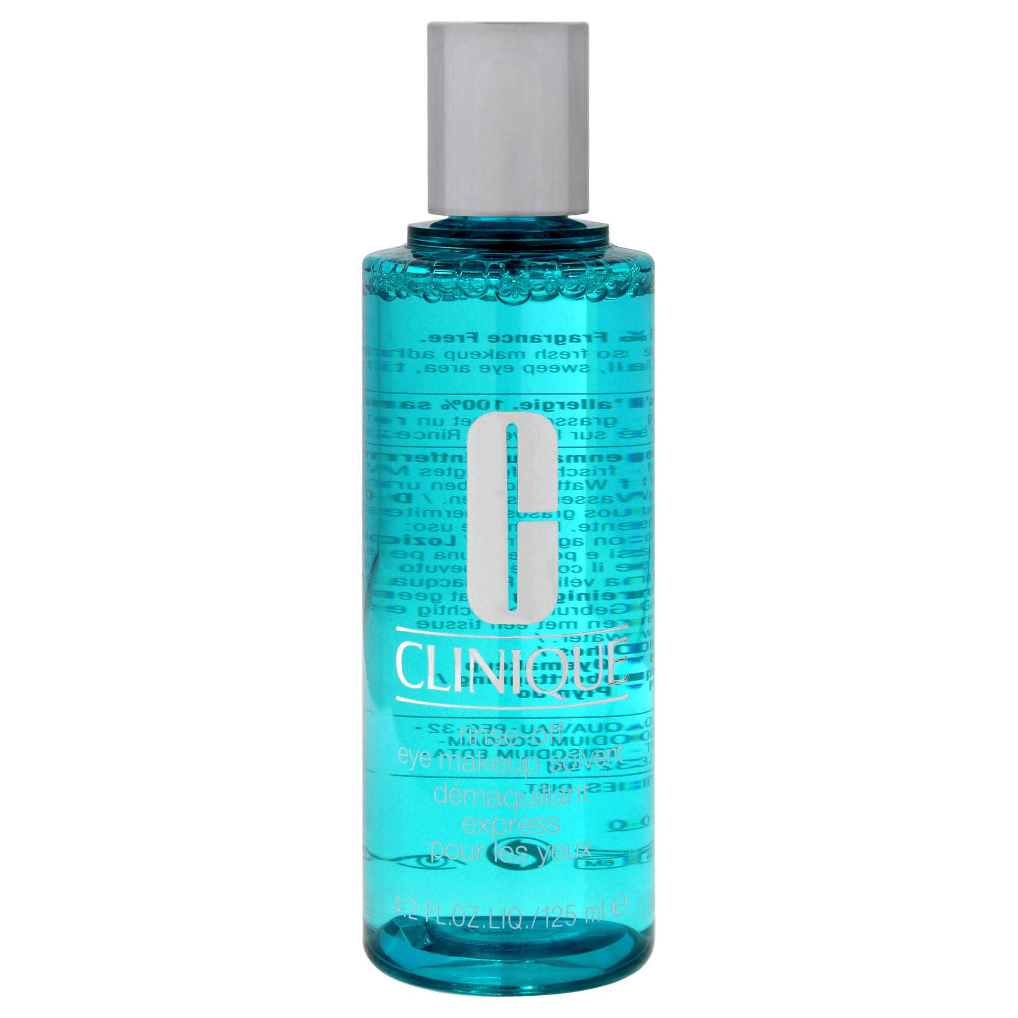 Rinse Off Eye Makeup Solvent by Clinique for Unisex - 4.2 oz Makeup Remover, See Description, hi-res image number 0