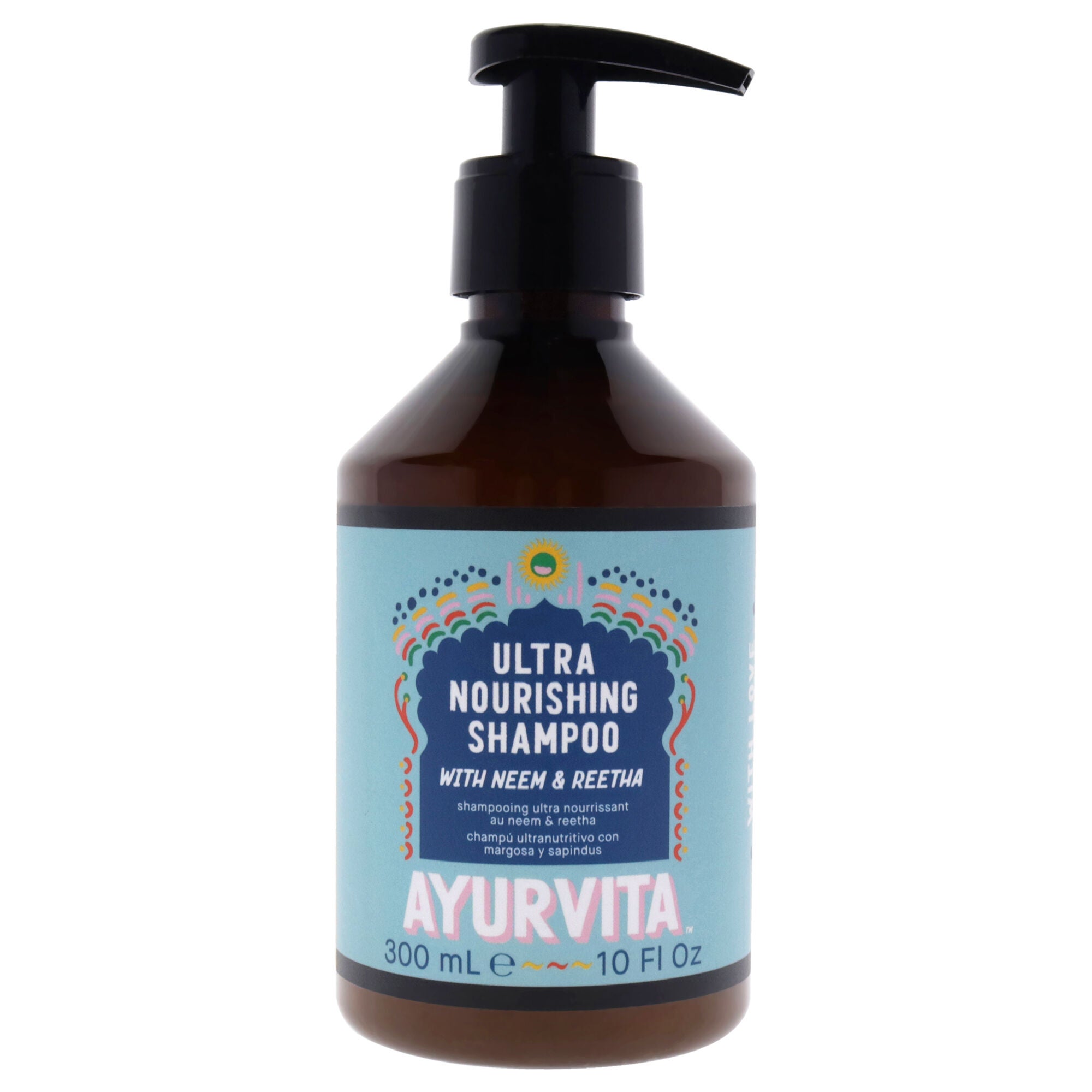 Neem and Reetha Ultra Nourishing Shampoo by AyurVita for Unisex - 10 oz Shampoo, See Description, hi-res image number 0