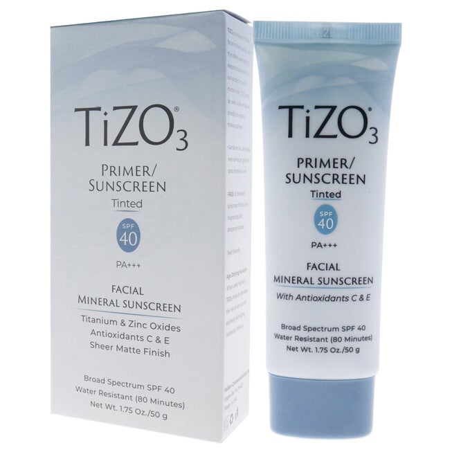 Tizo3 Facial Primer Tinted SPF 40 by Tizo for Unisex - 1.75 oz Sunscreen, , alternate image number null