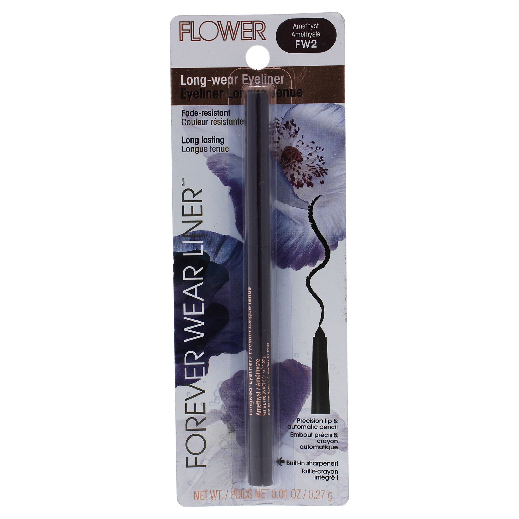 Forever Wear Liner Long-Wear Eyeliner - FW2 Amethyst by Flower Beauty for Women - 0.01 oz Eyeliner, See Description, hi-res image number 0