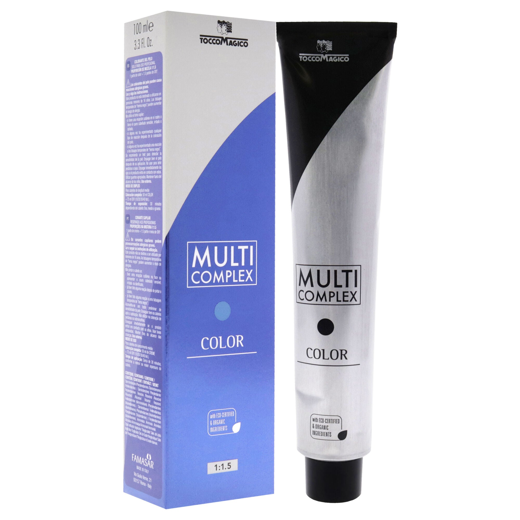 Multi Complex Permanet Hair Color - 9.1 Very Light Ash Blond by Tocco Magico for Unisex - 3.38 oz Hair Color, See Description, alternate image number 2