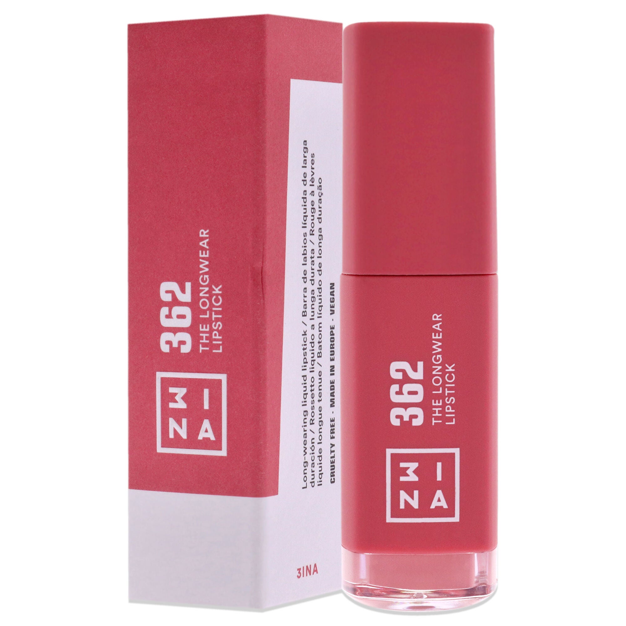 The Longwear Lipstick - 362 Pink by 3INA for Women - 0.20 oz Lipstick, See Description, alternate image number 3
