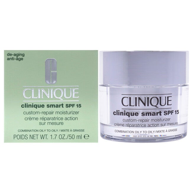 Clinique Smart Custom-Repair Moisturizer SPF 15 - Combination Oily To Oily by Clinique for Women - 1.7 oz Moisturizer, NA, hi-res image number 0