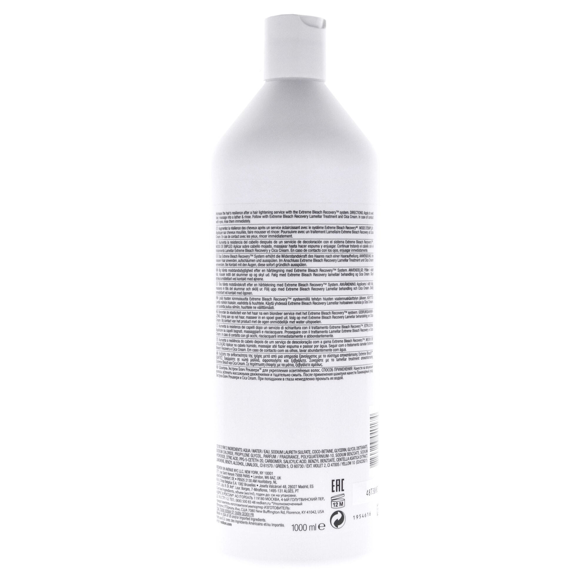 Extreme Bleach Recovery Shampoo by Redken for Unisex - 33.8 oz Shampoo, See Description, alternate image number 2