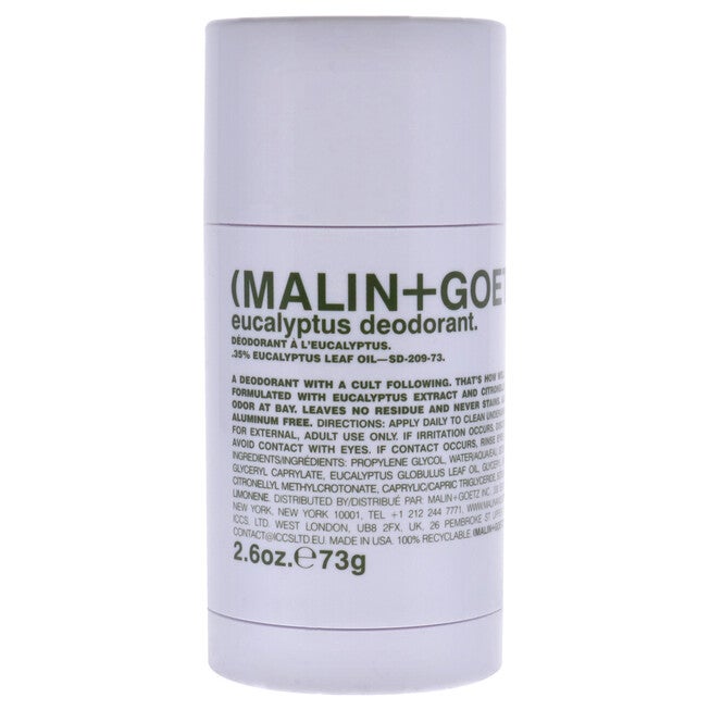 Eucalyptus Deodorant Stick by Malin + Goetz for Unisex - 2.6 oz Deodorant Stick, NA, hi-res image number null