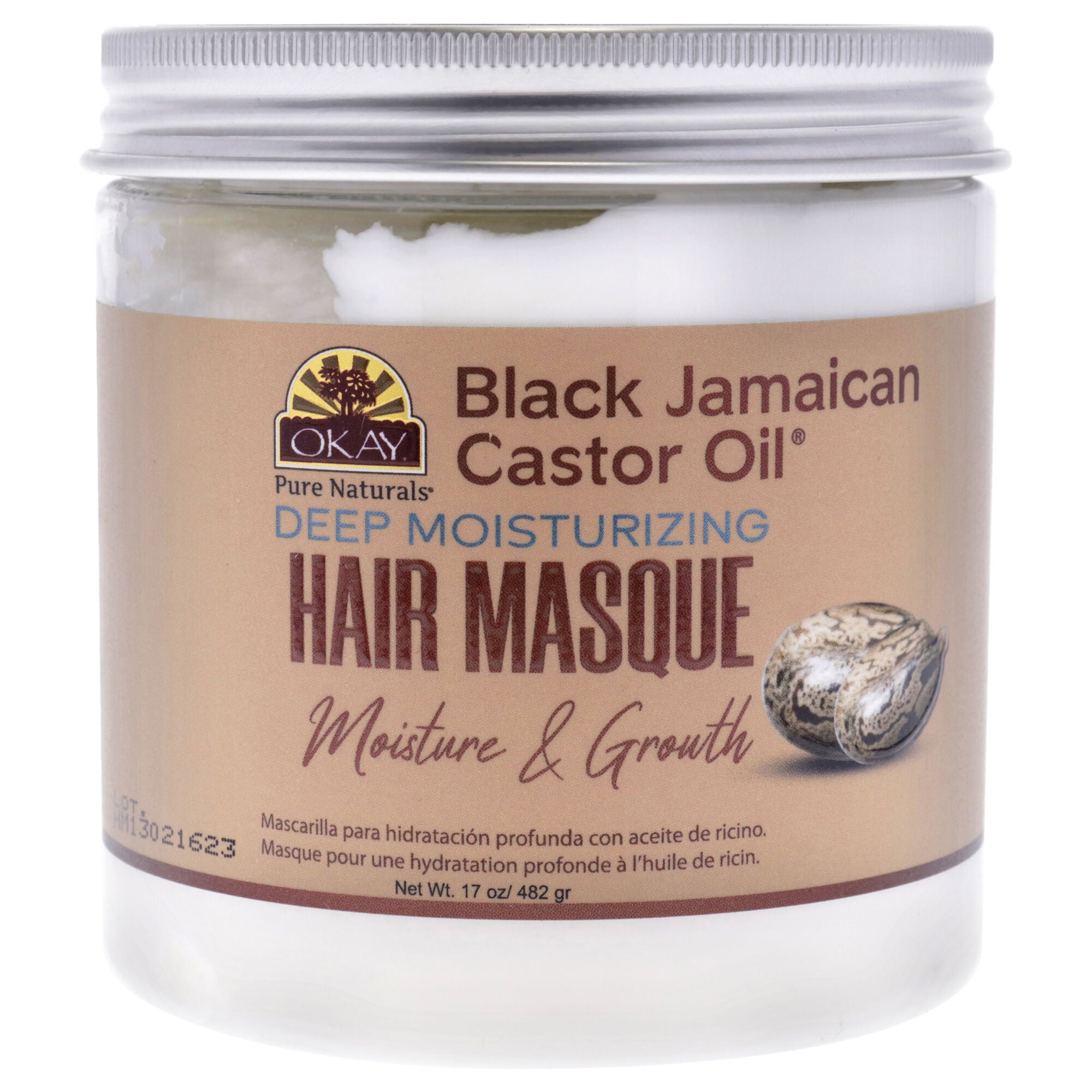 Black Jamaican Castor Oil Hair Masque by Okay for Unisex - 17 oz Masque, See Description, hi-res image number 0