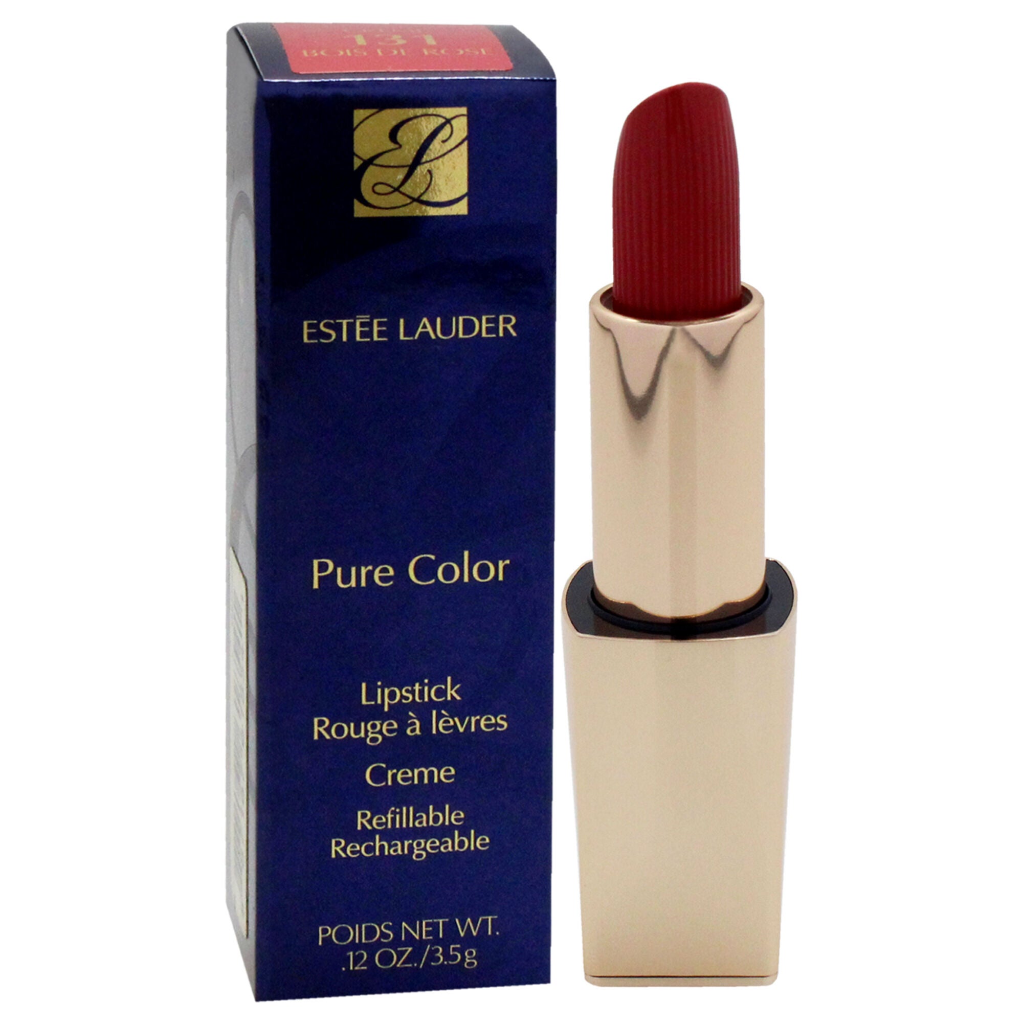Pure Color Creme Lipstick - 131 Bois De Rose by Estee Lauder for Women - 0.12 oz Lipstick (Refillable), See Description, alternate image number 1