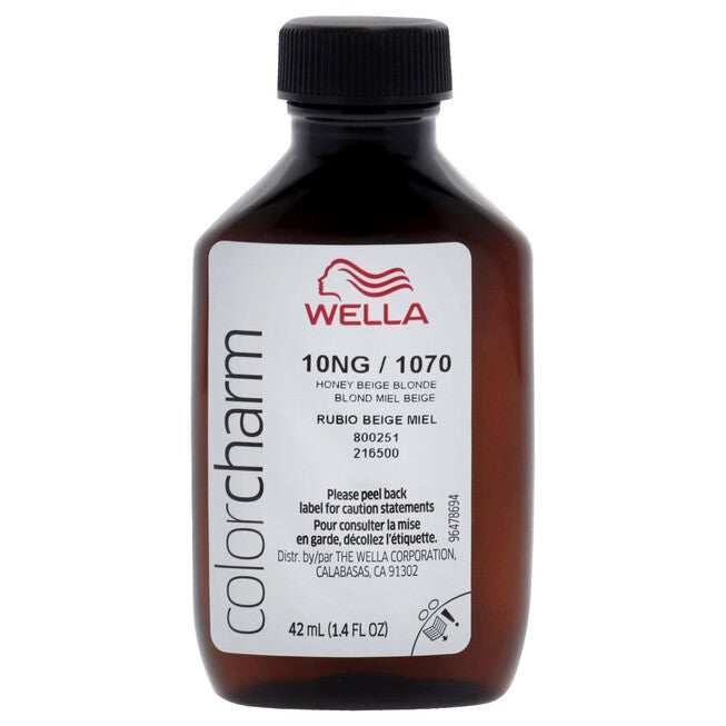 Color Charm Permanent Liquid Hair Color - 1070 10NG Honey Beige Blonde by Wella for Unisex - 1.42 oz Hair Color, NA, alternate image number null