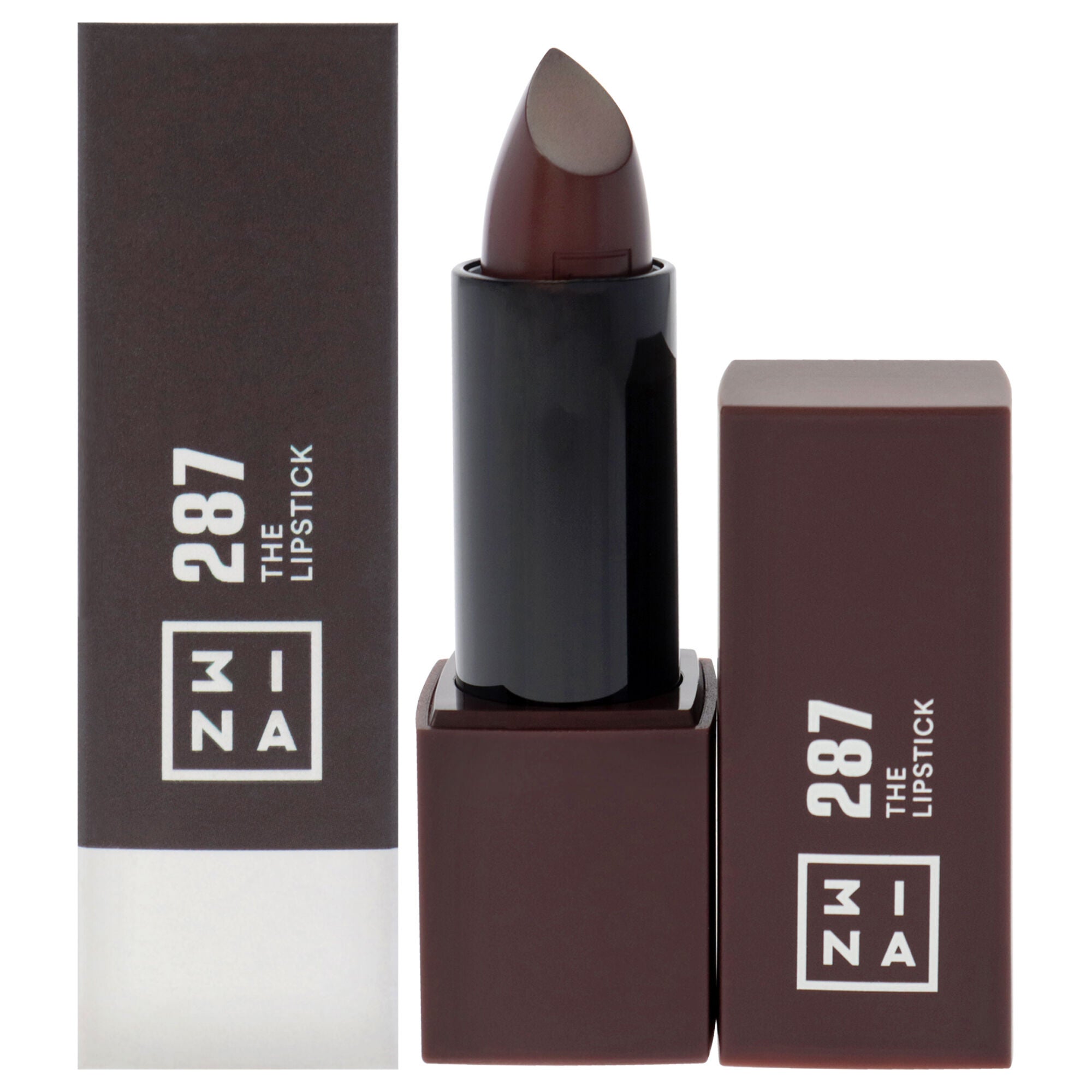 The Lipstick - 287 Dark Chocolate Brown by 3INA for Women - 0.16 oz Lipstick, See Description, hi-res image number 0