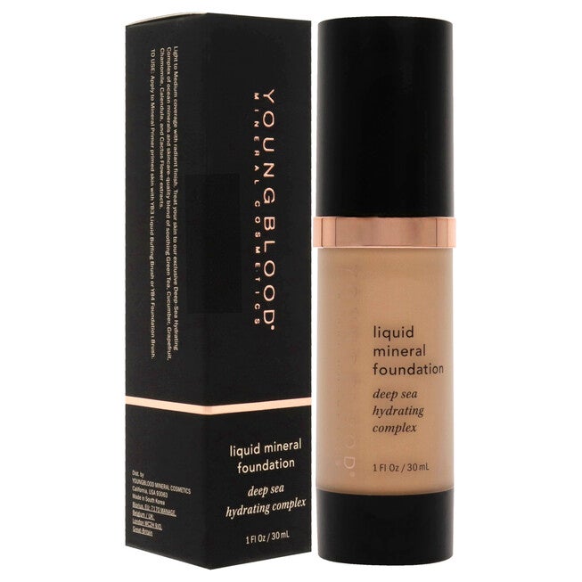 Liquid Mineral Foundation - Sun Kissed by Youngblood for Women - 1 oz Foundation, , alternate image number null