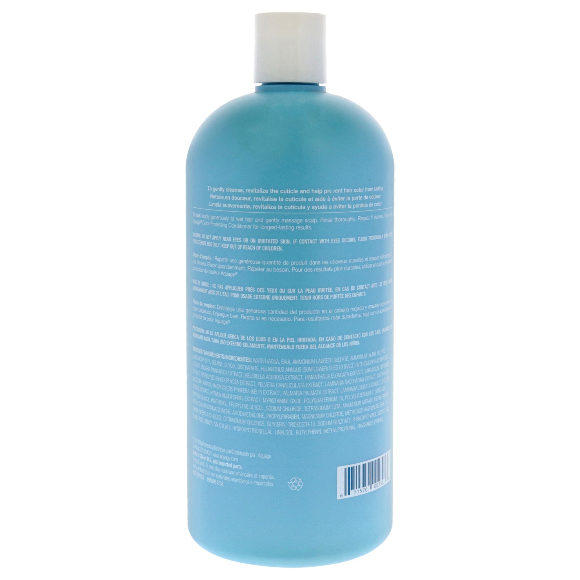 Color Protecting Shampoo by Aquage for Unisex - 33.8 oz Shampoo, , alternate image number 2