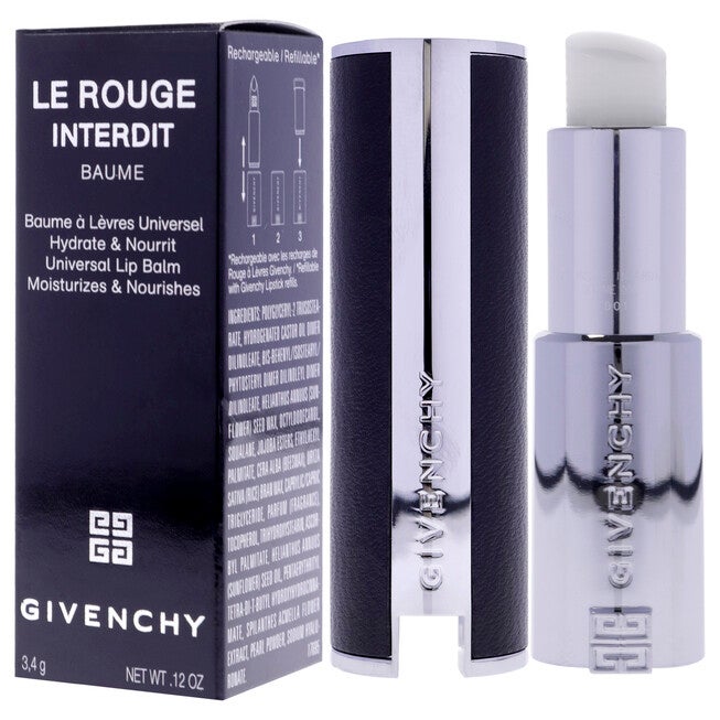 Le Rouge Interdit Baume Lip Balm - 00 Natural Finish by Givenchy for Women - 0.12 oz Lip Balm, NA, alternate image number null