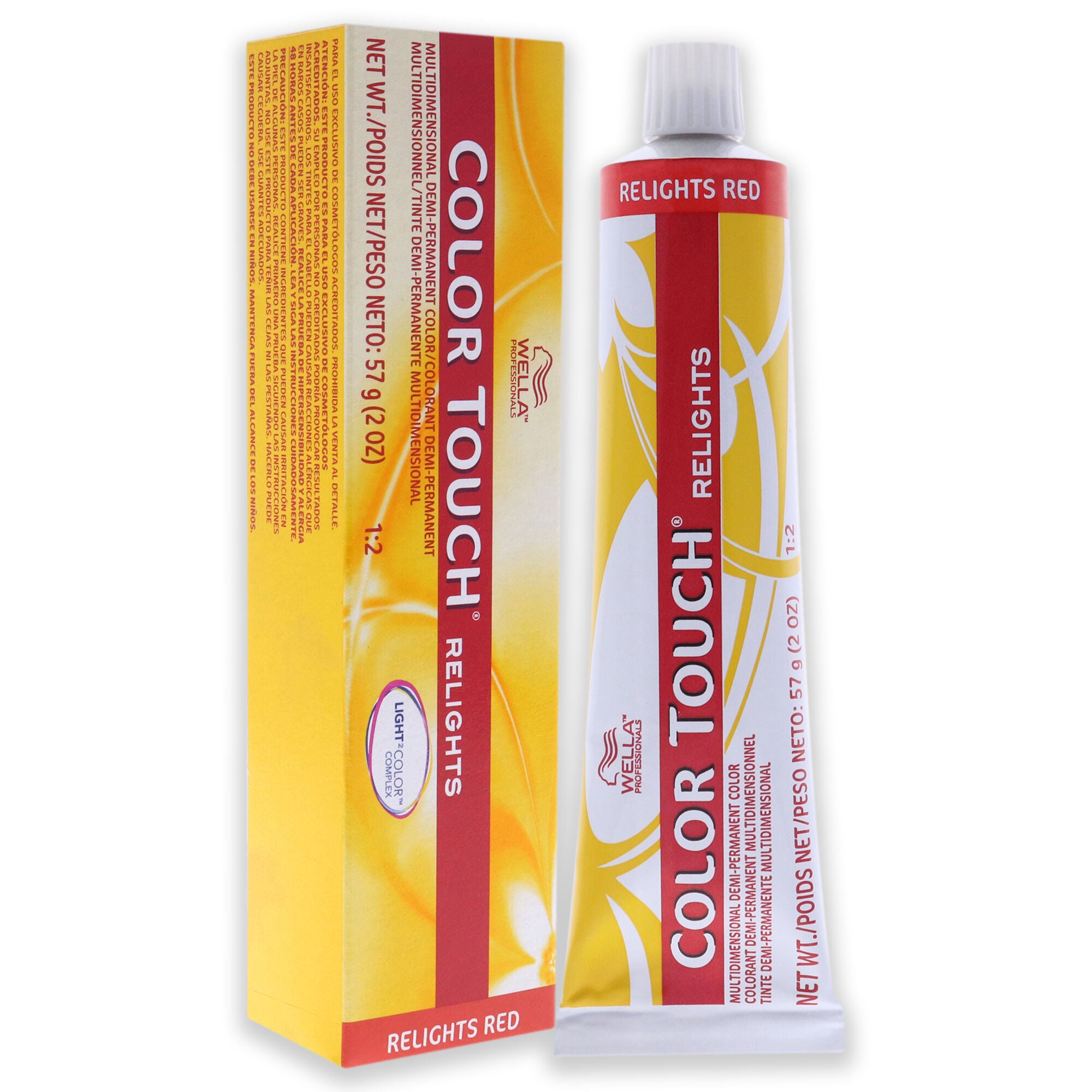 Color Touch Relights Demi-Permanent Color - 74 Brown Red by Wella for Unisex - 2 oz Hair Color, See Description, alternate image number 2