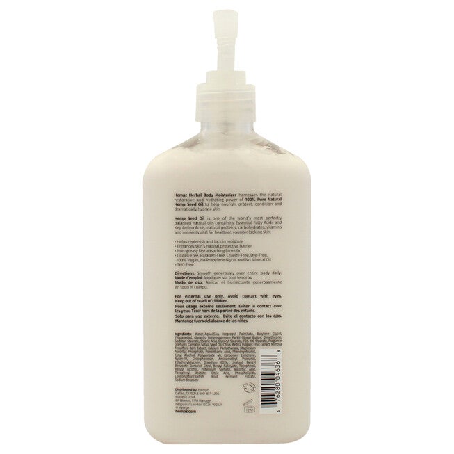 Fresh Fusions Pink Citron and Mimosa Flower Energizing Herbal Body Moisturizer by Hempz for Unisex - 17 oz Moisturizer, NA, alternate image number null