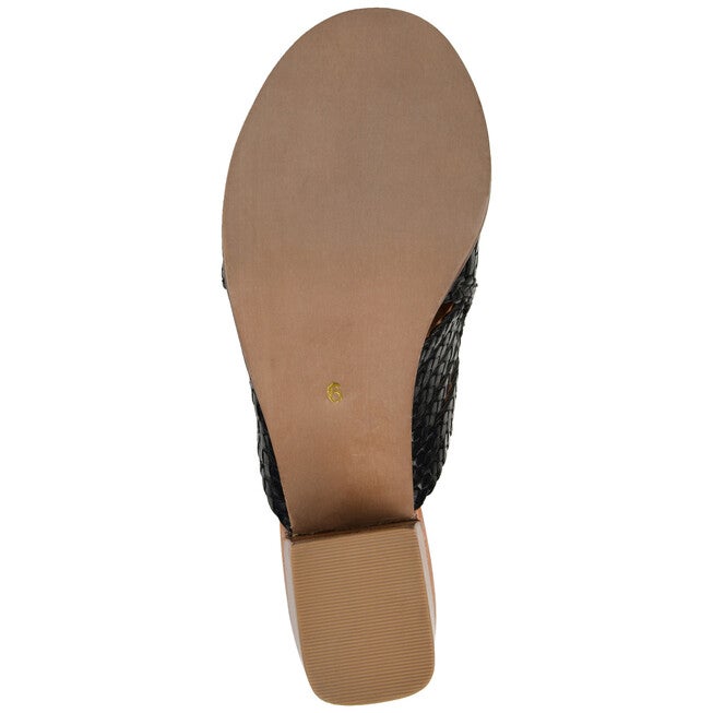Journee SignatureWomen's Genuine Leather Keeva Slide, , alternate image number null