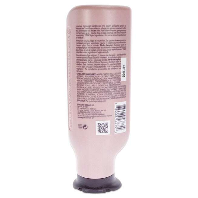 Pure Volume Conditioner by Pureology for Unisex - 9 oz Conditioner, See Description, alternate image number 2
