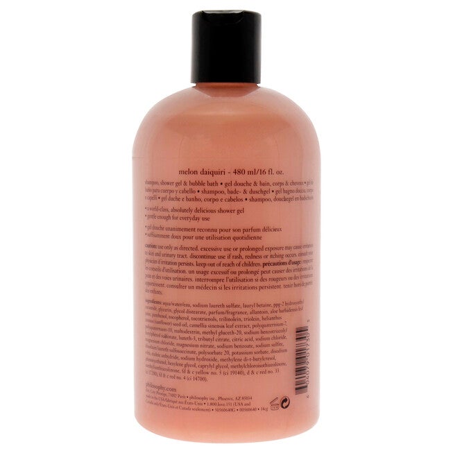 Melon Daiquiri Shampoo, Bath and Shower Gel by Philosophy for Unisex - 16 oz Shower Gel, NA, alternate image number null