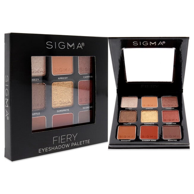 Eyeshadow Palette - Fiery by SIGMA for Women - 0.32 oz Eye Shadow, , alternate image number null