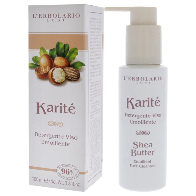 Shea Butter Emollient Face Cleanser by LErbolario for Unisex - 3.3 oz Cleanser, , alternate image number null