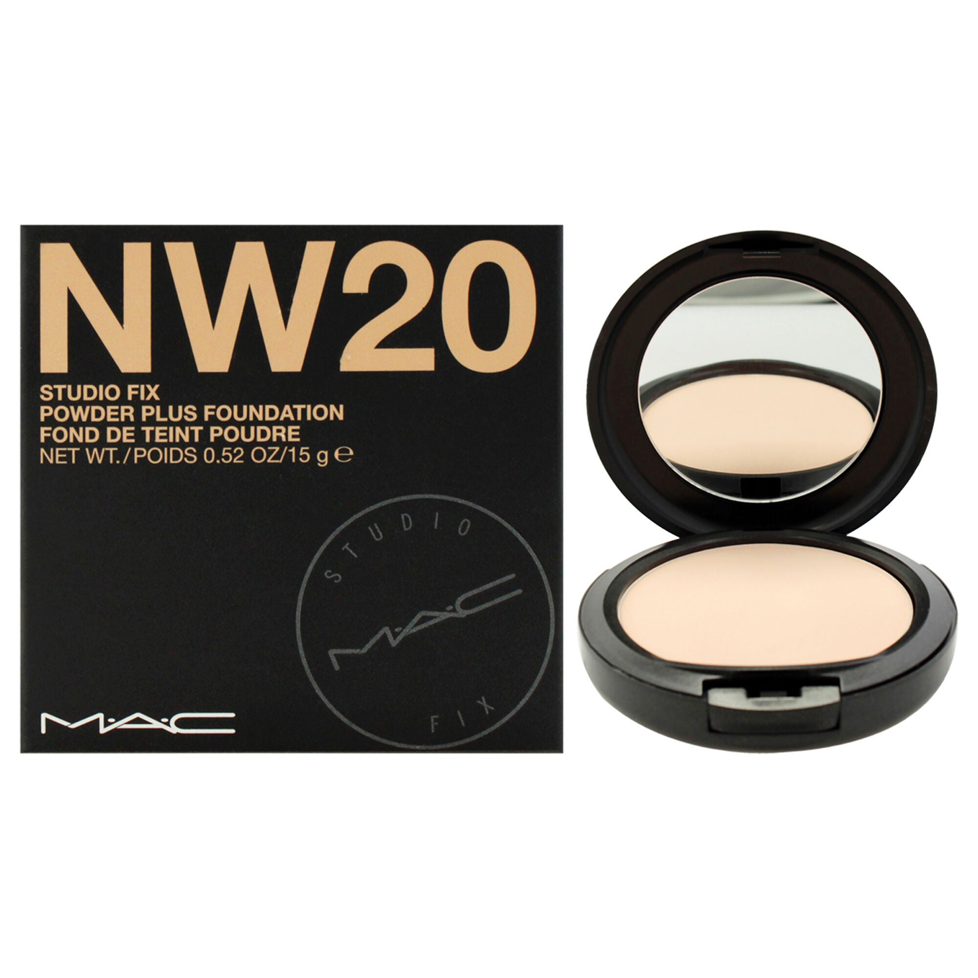 Studio Fix Powder Plus Foundation - NW20 by MAC for Women - 0.52 oz Foundation, See Description, hi-res image number 0