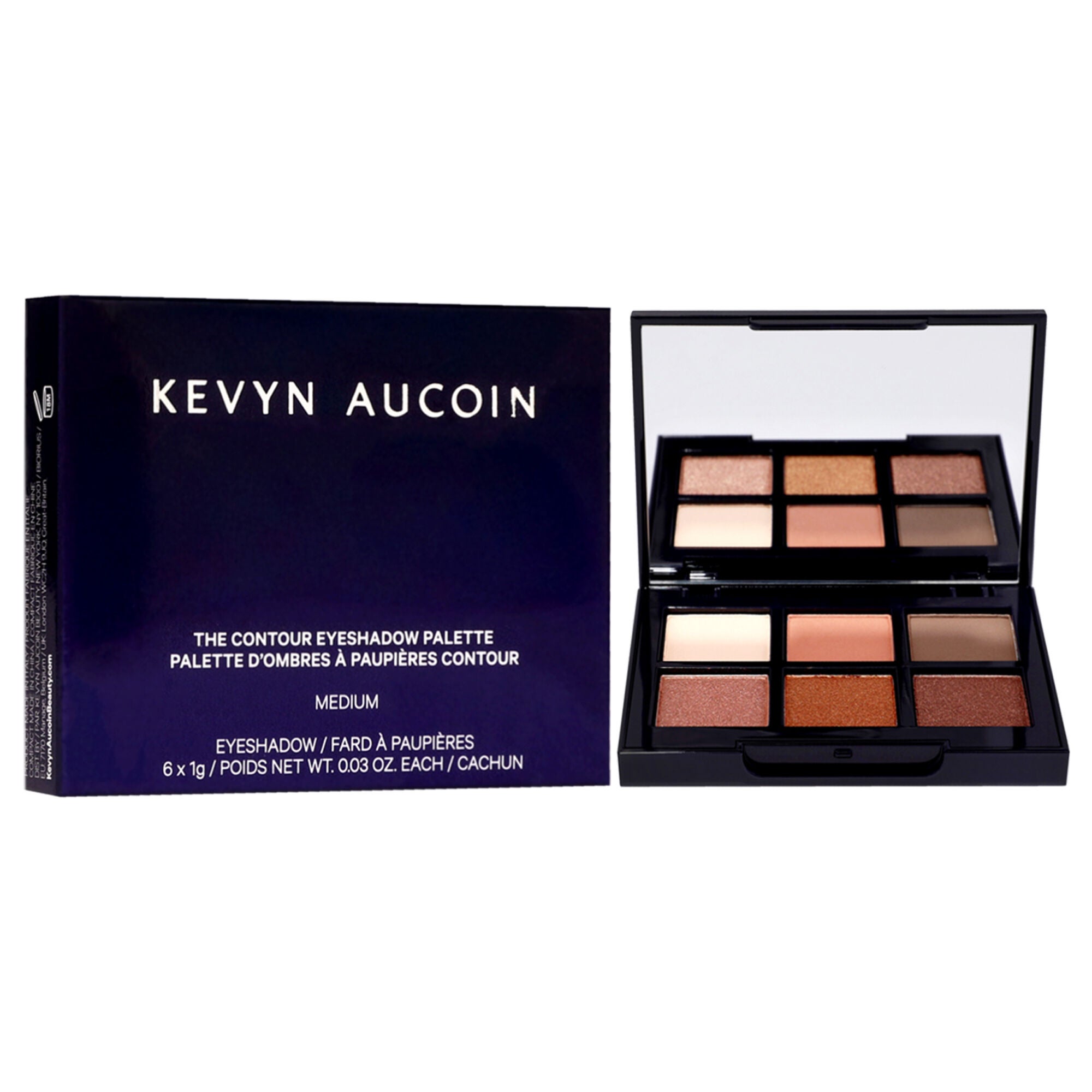 The Contour Eyeshadow Palette - Medium by Kevyn Aucoin for Women - 0.18 oz Eye Shadow, See Description, alternate image number 1