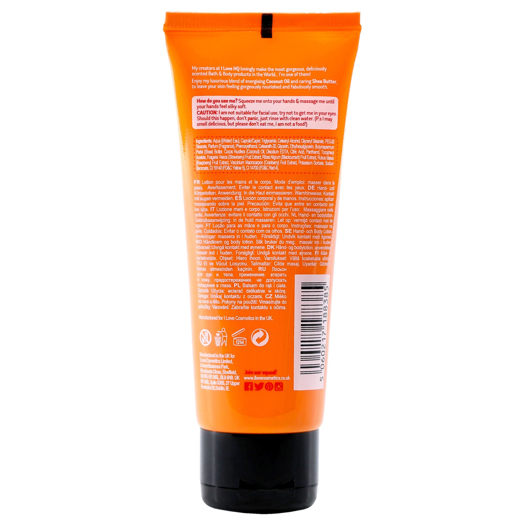 Super Soft Hand Lotion - Mango and Papaya by I Love Cosmetics for Women - 2.5 oz Lotion, See Description, alternate image number 2